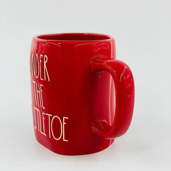 Rae Dunn Red Under the Mistletoe Mug - Picture 3 of 10